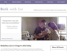 Tablet Screenshot of birthwithliz.com